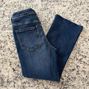 Zara High-Waisted Mini Flare Jeans
